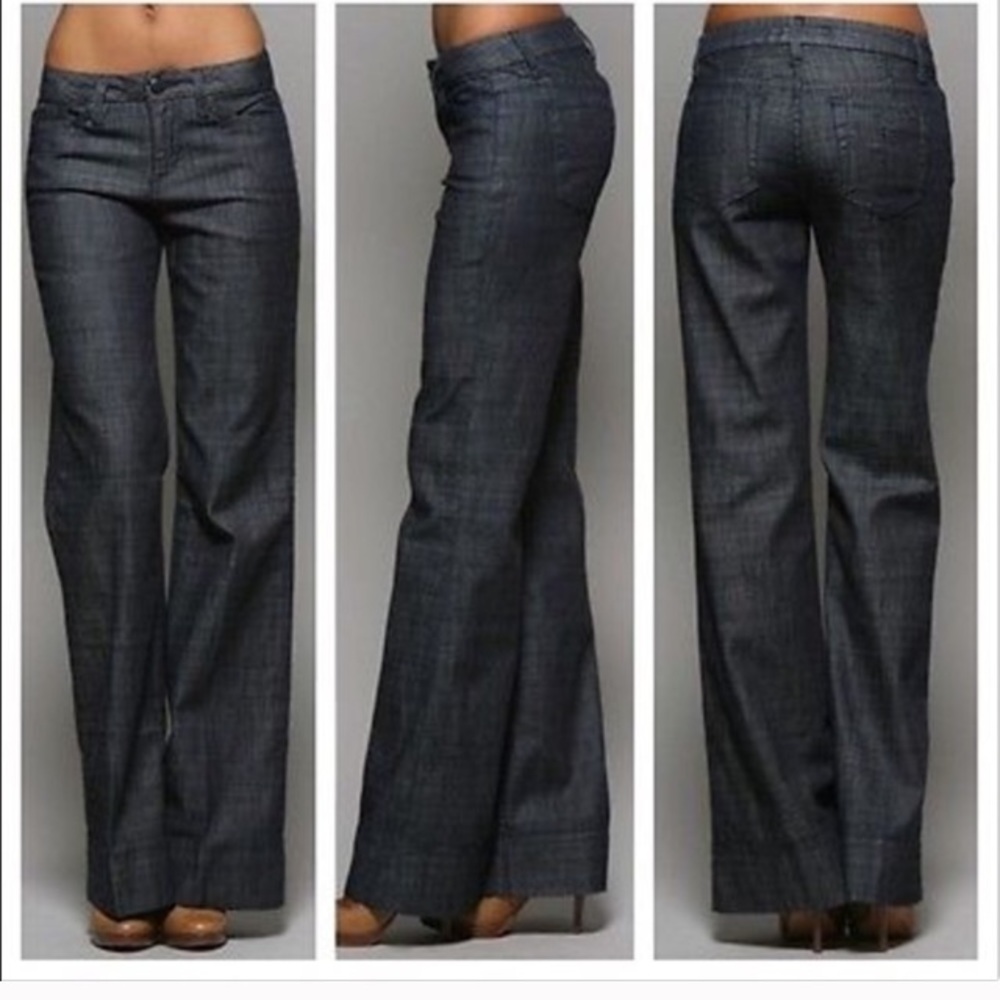 Joe’s Jeans dark denim wide leg jeans